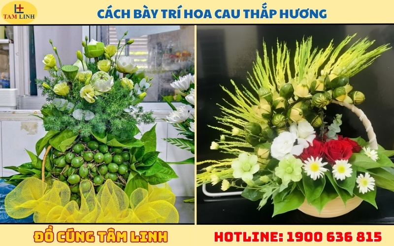 cach-bay-tri-hoa-cau-thap-huong