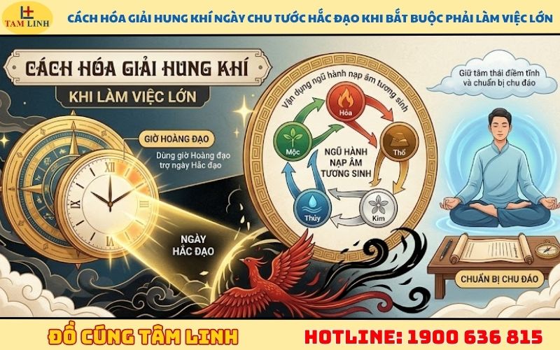 Cách hóa giải hung khí ngày Chu Tước hắc đạo khi bắt buộc phải làm việc lớn