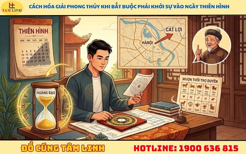 Cách hóa giải phong thủy khi bắt buộc phải khởi sự vào ngày Thiên Hình