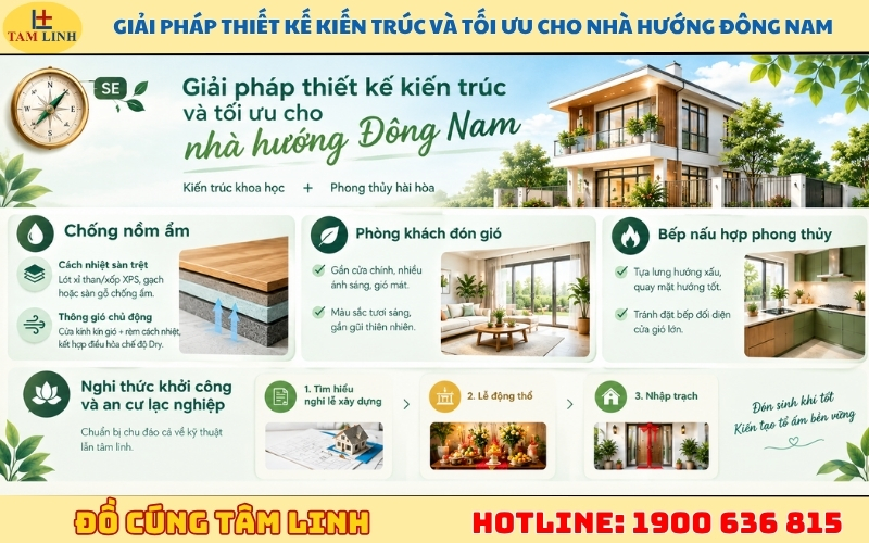 Xây nhà hướng đông nam có tốt không?