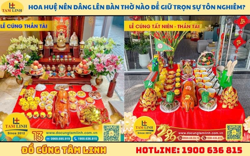 Hoa huệ nên dâng lên bàn thờ nào để giữ trọn sự tôn nghiêm?