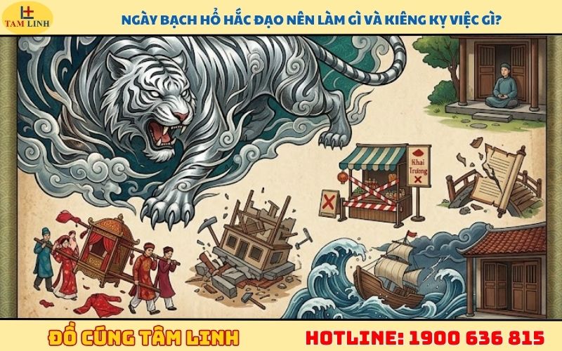 Ngày Bạch Hổ hắc đạo nên làm gì và kiêng kỵ việc gì?