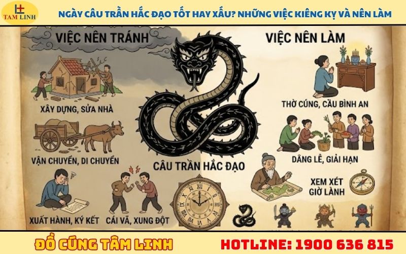 Ngày Câu Trần hắc đạo tốt hay xấu? Những việc kiêng kỵ và nên làm