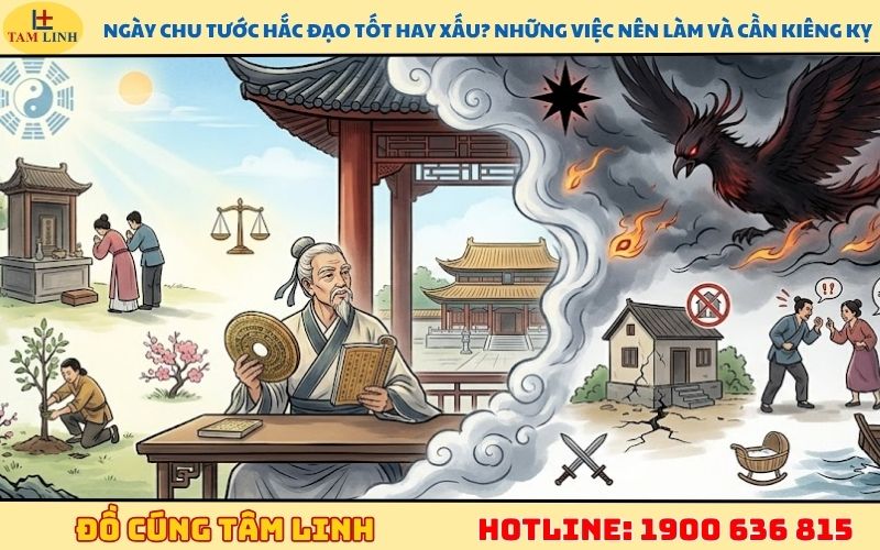 Ngày Chu Tước hắc đạo tốt hay xấu? Những việc nên làm và cần kiêng kỵ