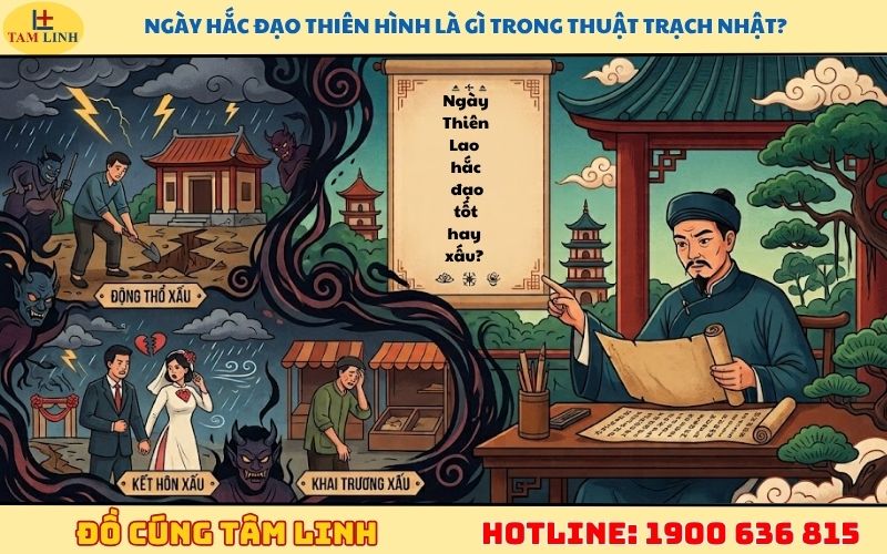 Ngày Thiên Lao hắc đạo tốt hay xấu? 