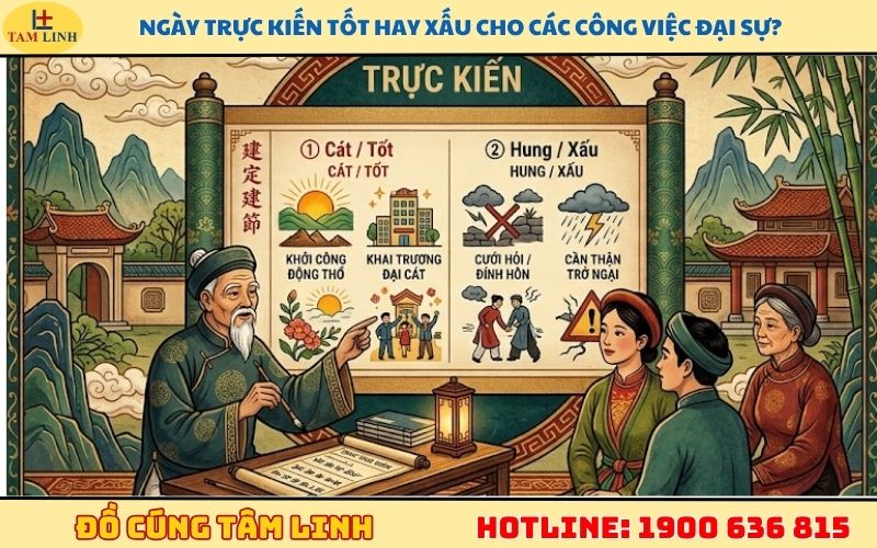 Ngày Trực Kiến Tốt Hay Xấu Cho Các Công Việc Đại Sự