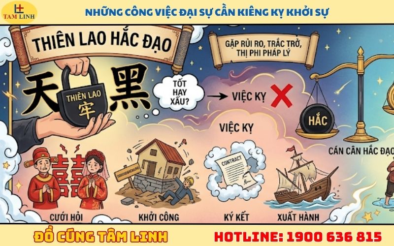 Những công việc đại sự cần kiêng kỵ khởi sự