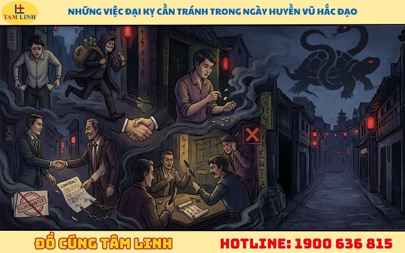 Những việc đại kỵ cần tránh trong ngày Huyền Vũ hắc đạo