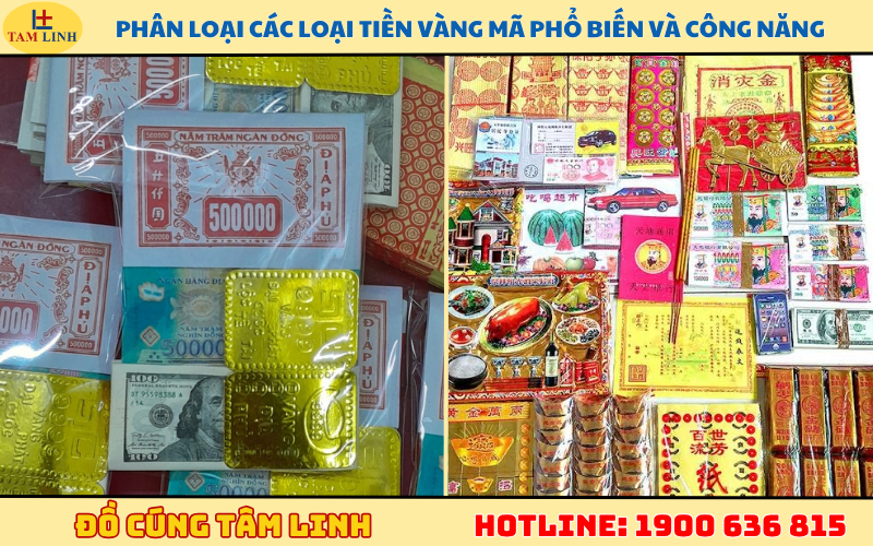 Các loại tiền vàng mã