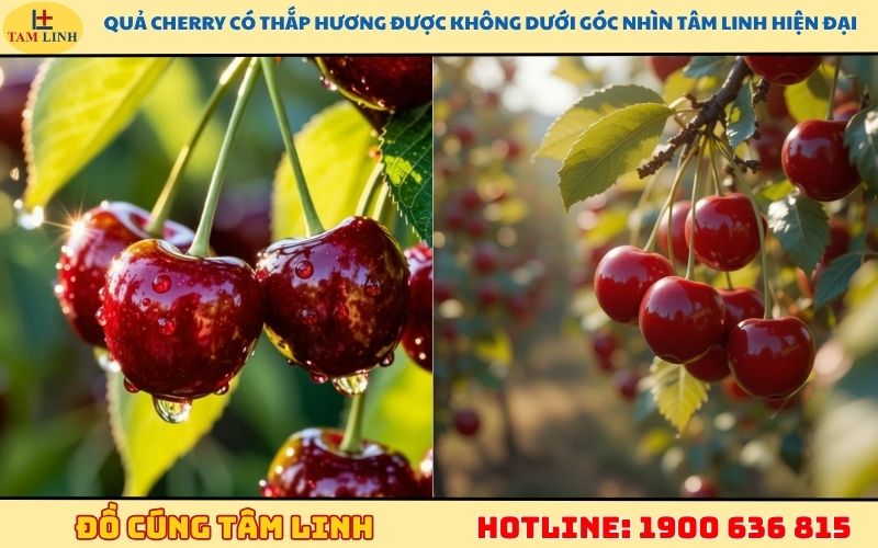 Quả cherry có thắp hương được không dưới góc nhìn tâm linh hiện đại