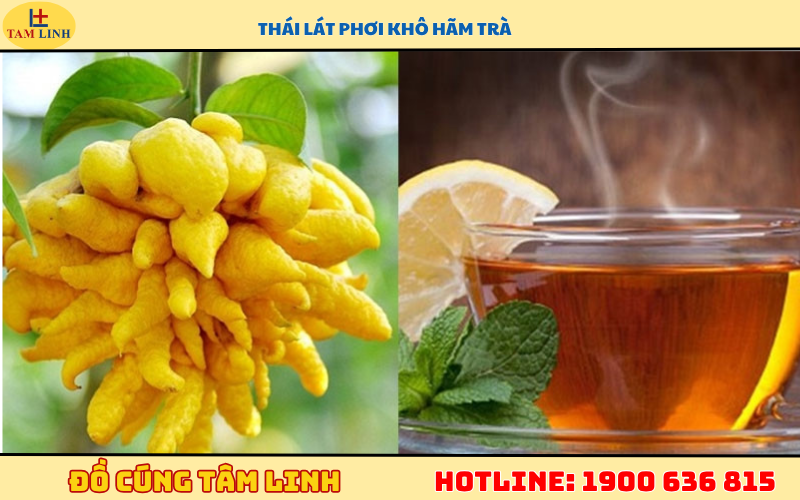 Thái lát phơi khô hãm trà