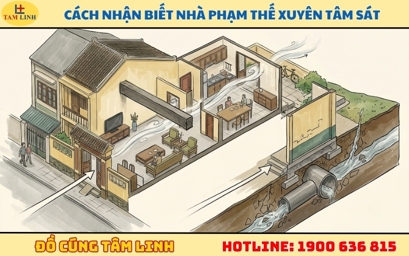 Nhà xuyên Tâm Sát là gì? Cách nhận biết và hóa giải HIỂU QUẢ 7 cach-nhan-biet-nha-pham-the-xuyen-tam-sat