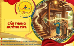 cầu thang hướng cửa