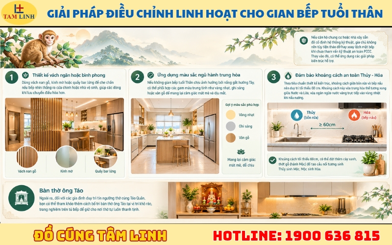 Tuổi Thân đặt bếp hướng nào 