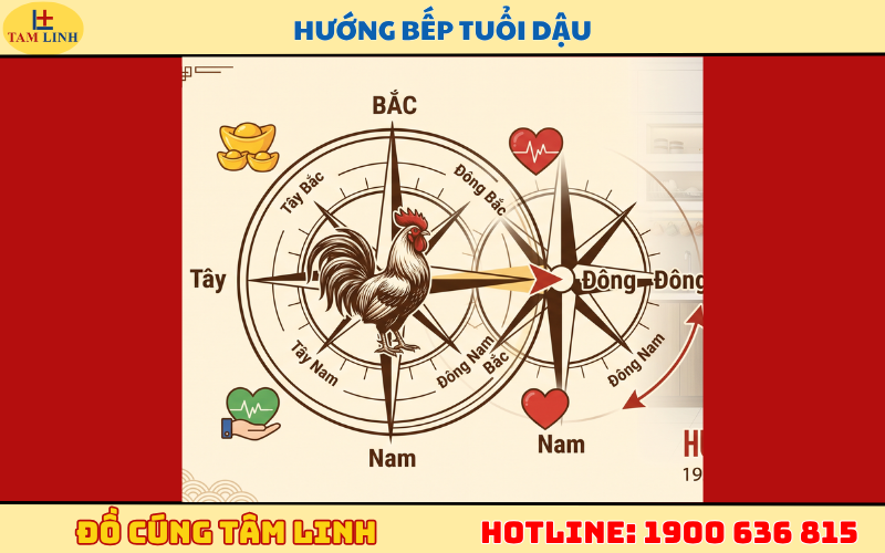 Hướng đặt bếp cho người tuổi dậu