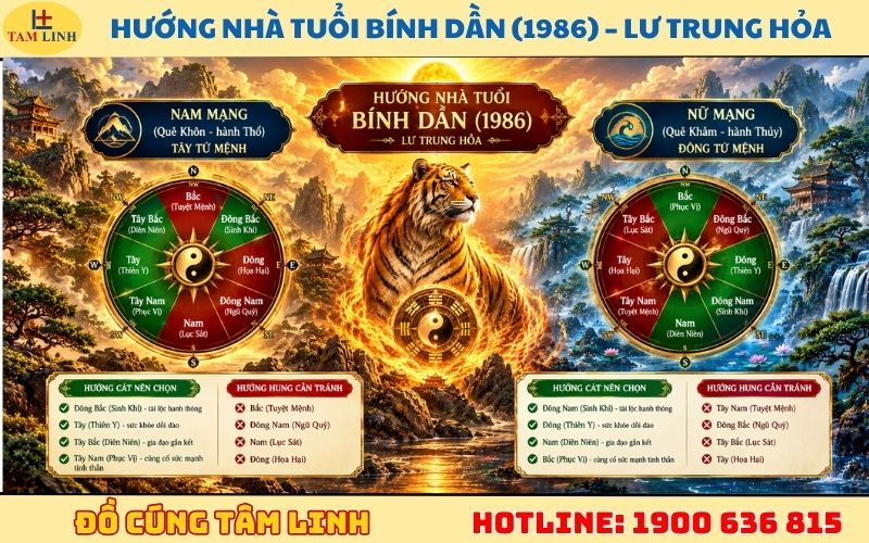 Tuổi dần xây nhà hợp hướng nào