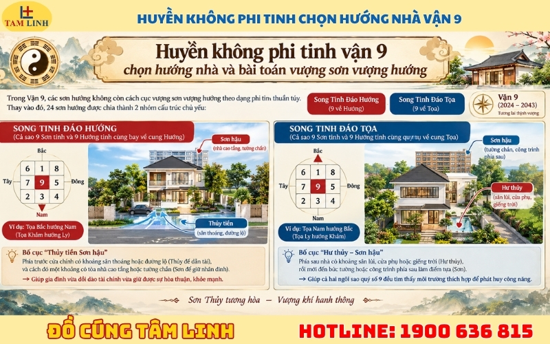 Vận 9 xây nhà hướng nào tốt