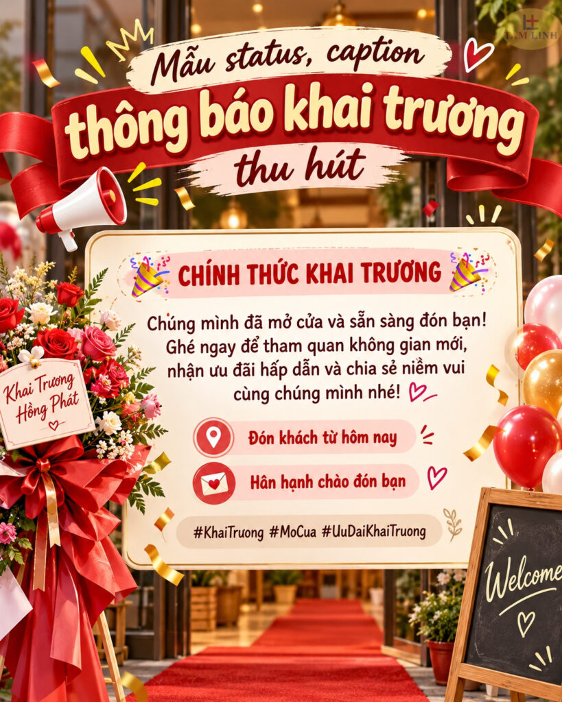 Thiệp mời khai trương