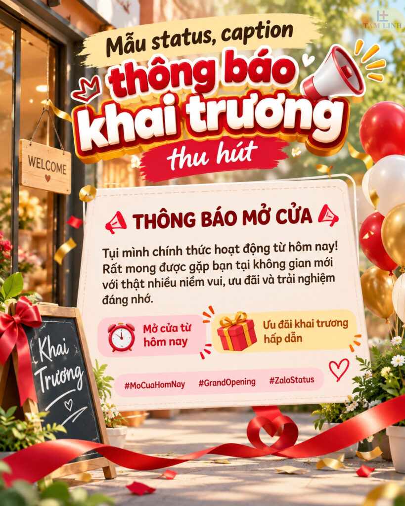 Thiệp mời khai trương