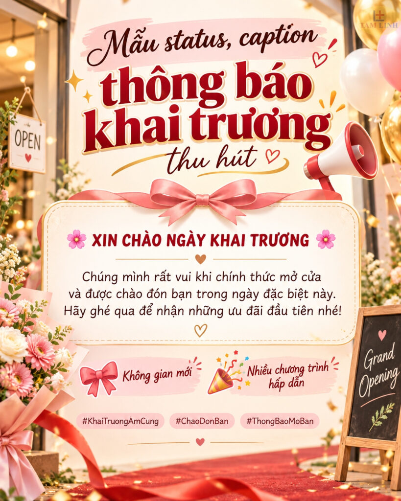 Thiệp mời khai trương