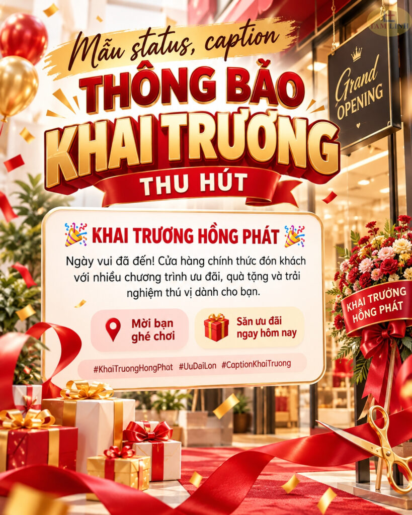Thiệp mời khai trương