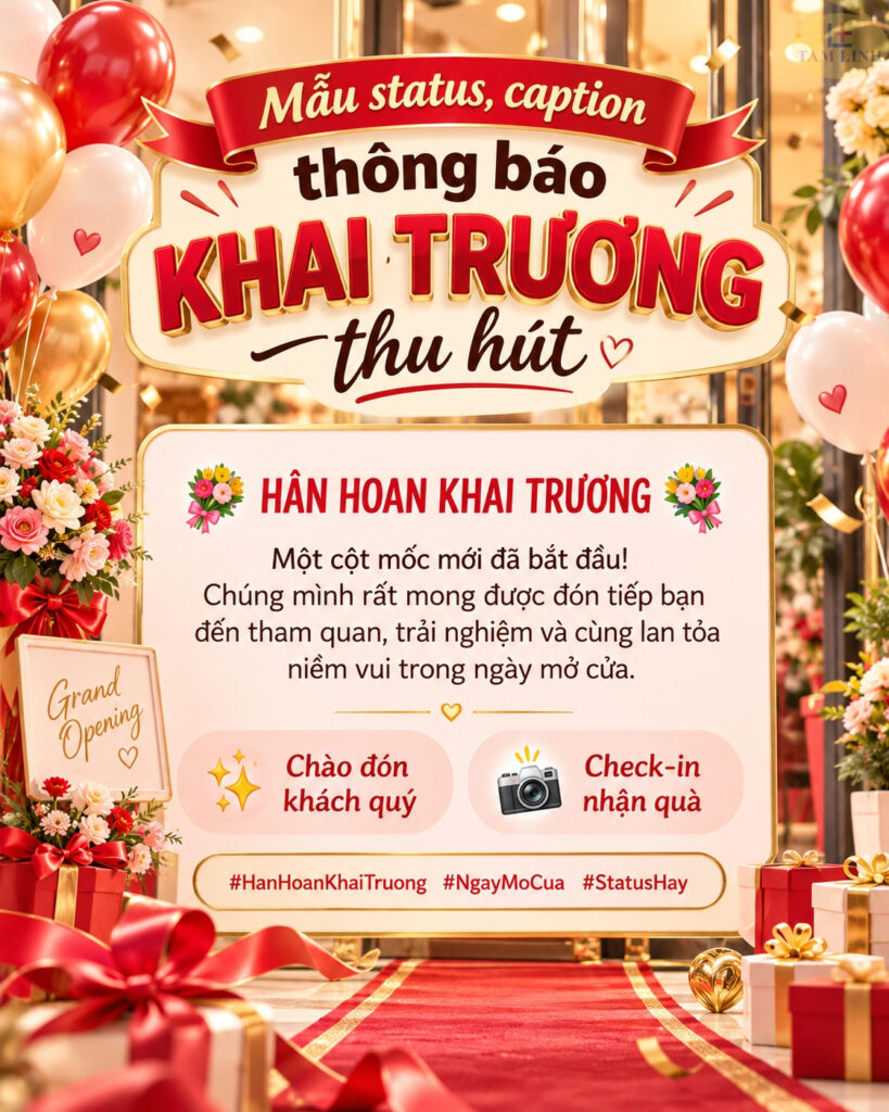 Thiệp mời khai trương