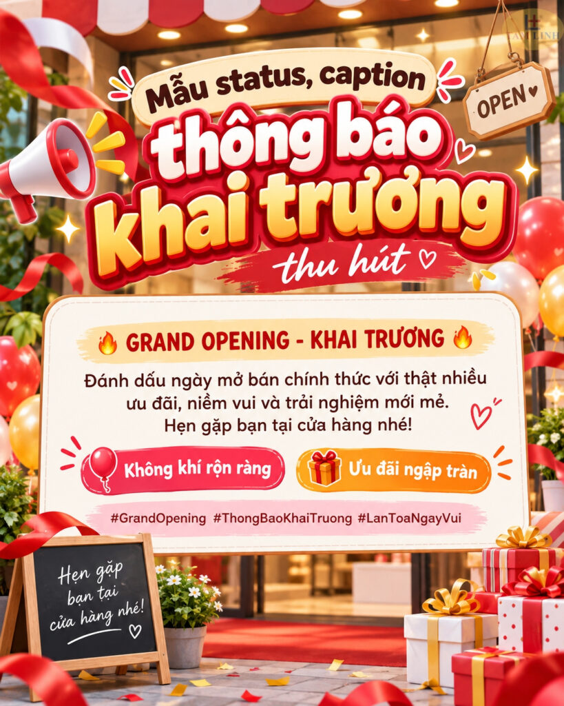 Thiệp mời khai trương