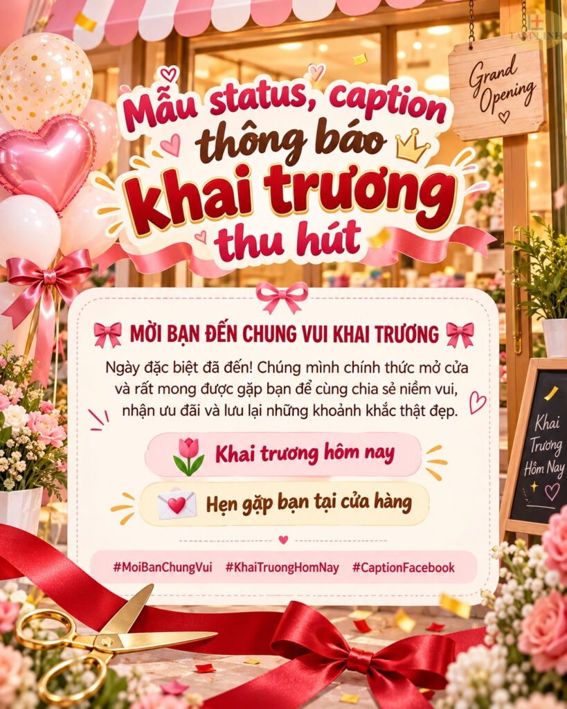 Thiệp mời khai trương