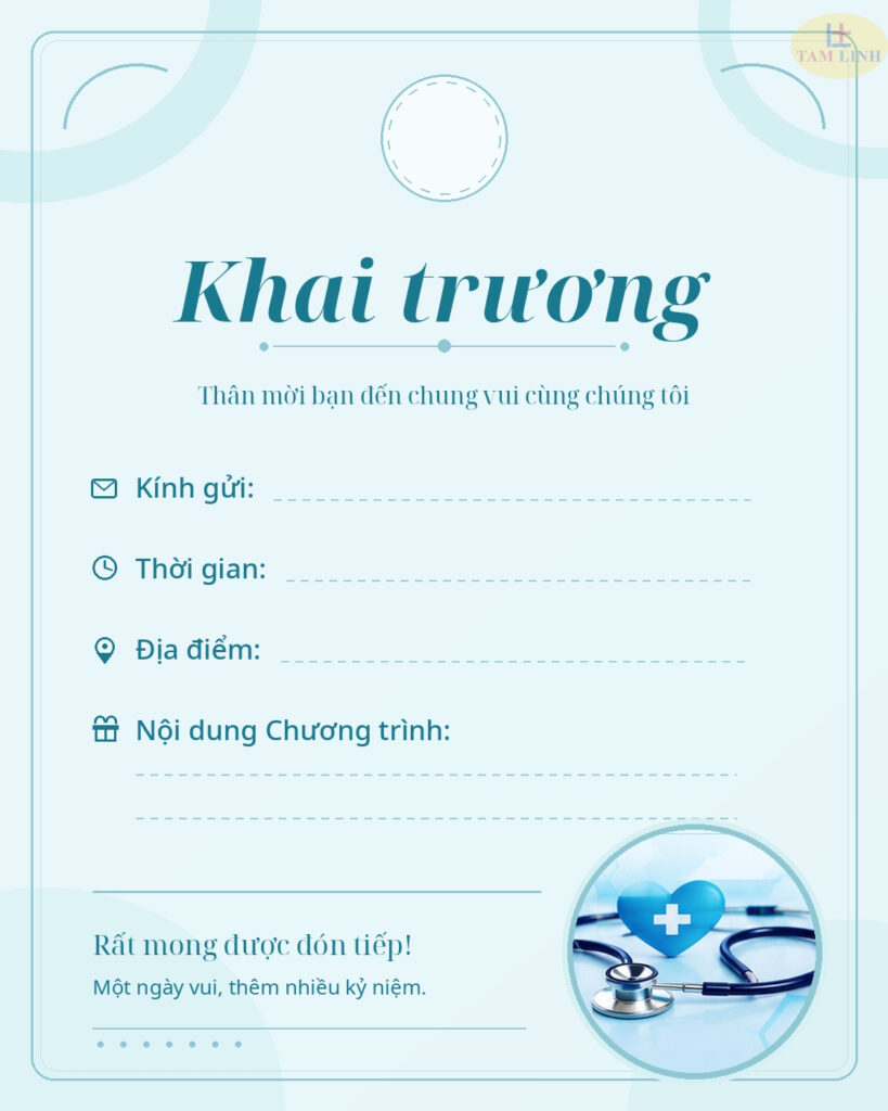 Thiệp mời khai trương