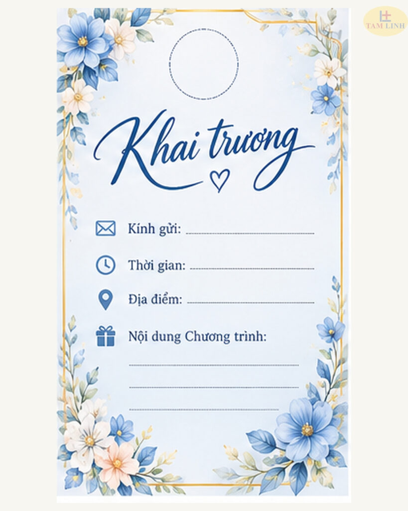 Thiệp mời khai trương