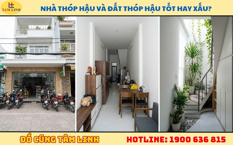 Cách hóa giải phong thủy nhà thóp hậu thu hút TÀI LỘC 5 nha-thop-hau-va-dat-thop-hau-tot-hay-xau