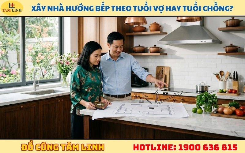 Xây nhà hướng bếp theo tuổi vợ hay tuổi chồng